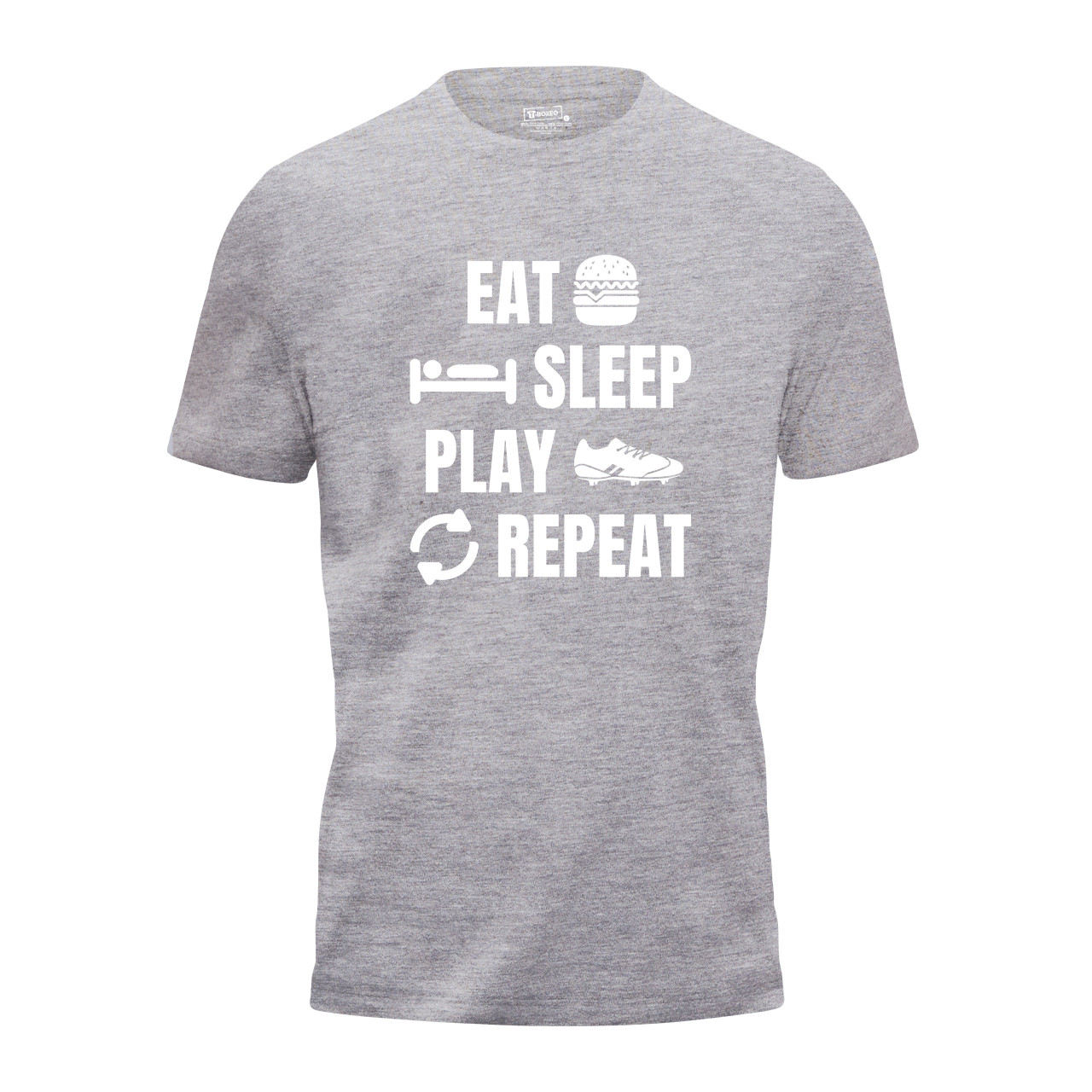 Pánské tričko s potiskem "Eat, sleep, play Football"