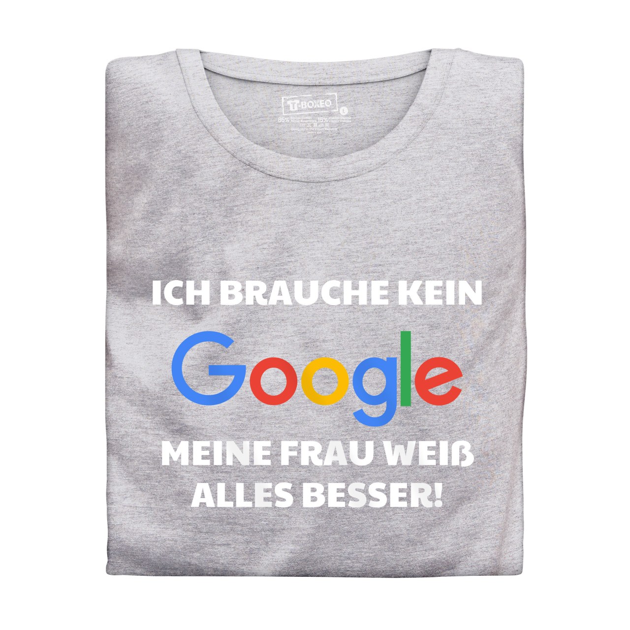 Pánské tričko s potiskem "Nepotřebuji google" DE