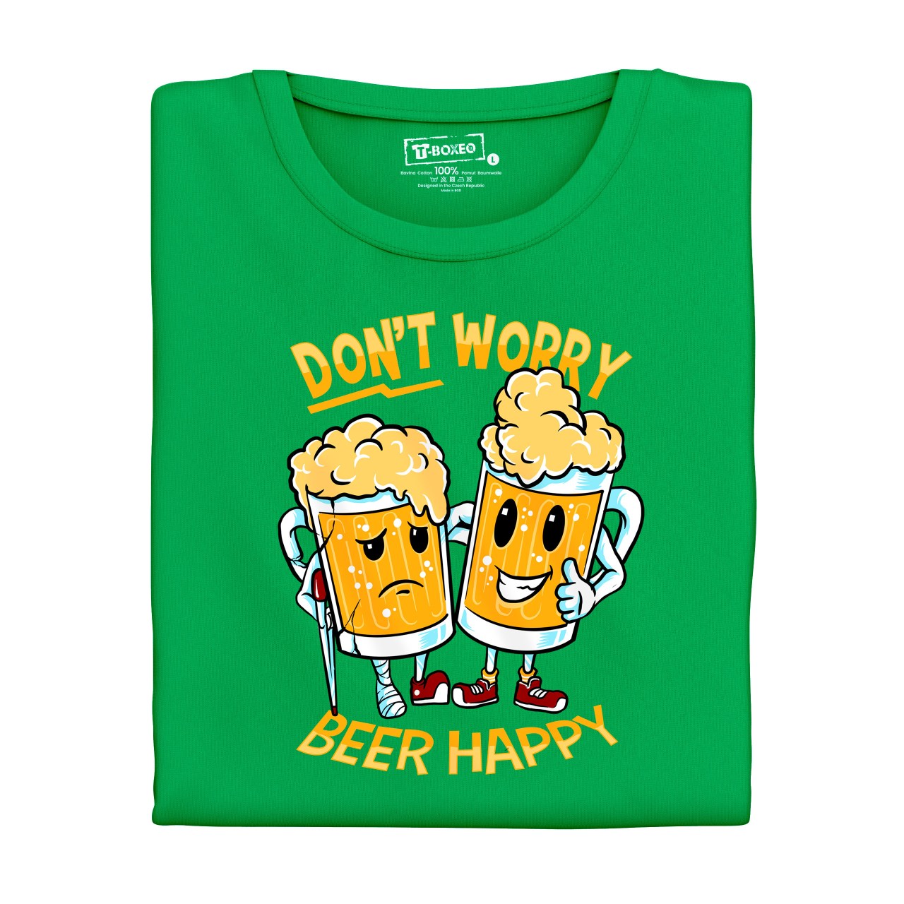 Pánské tričko s potiskem “Don’t Worry, Beer Happy”