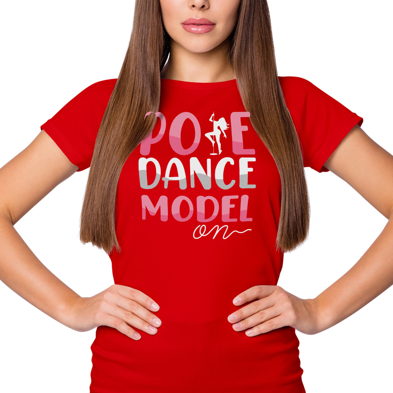Dámské tričko s potiskem “Pole Dance Model”
