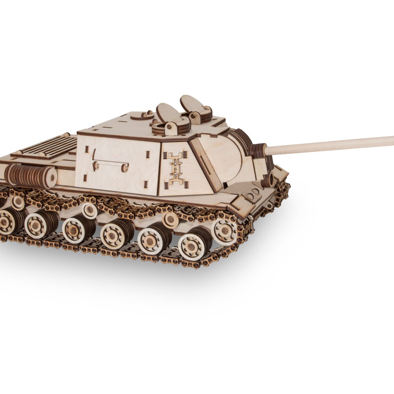Dřevěný skládací 3D model - Tank ISU-152
