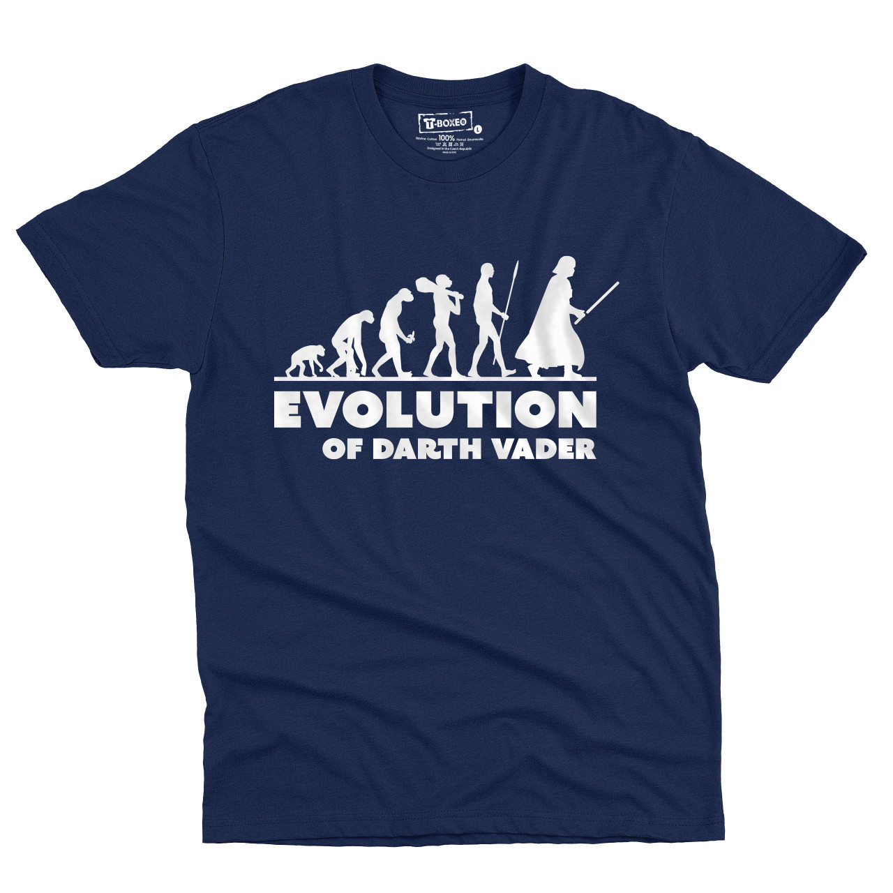 Pánské tričko s potiskem "Evoluce Fanouška Star Wars"
