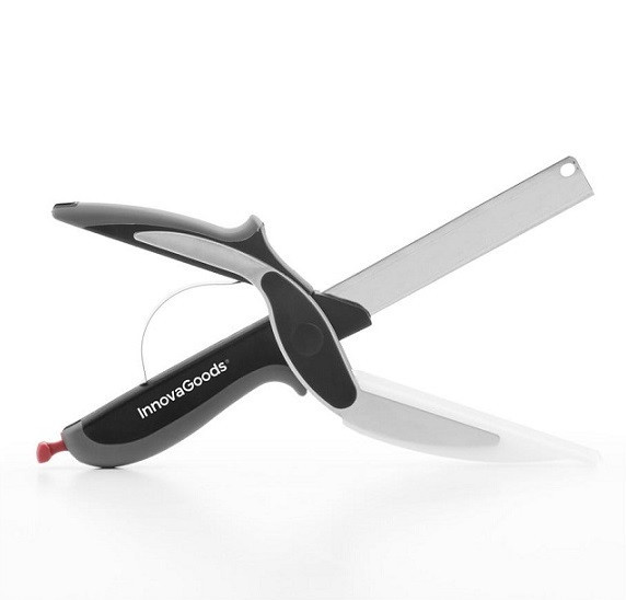 Nůžky s nožem a mini krájecím prkénkem innovagoods (V0100993)