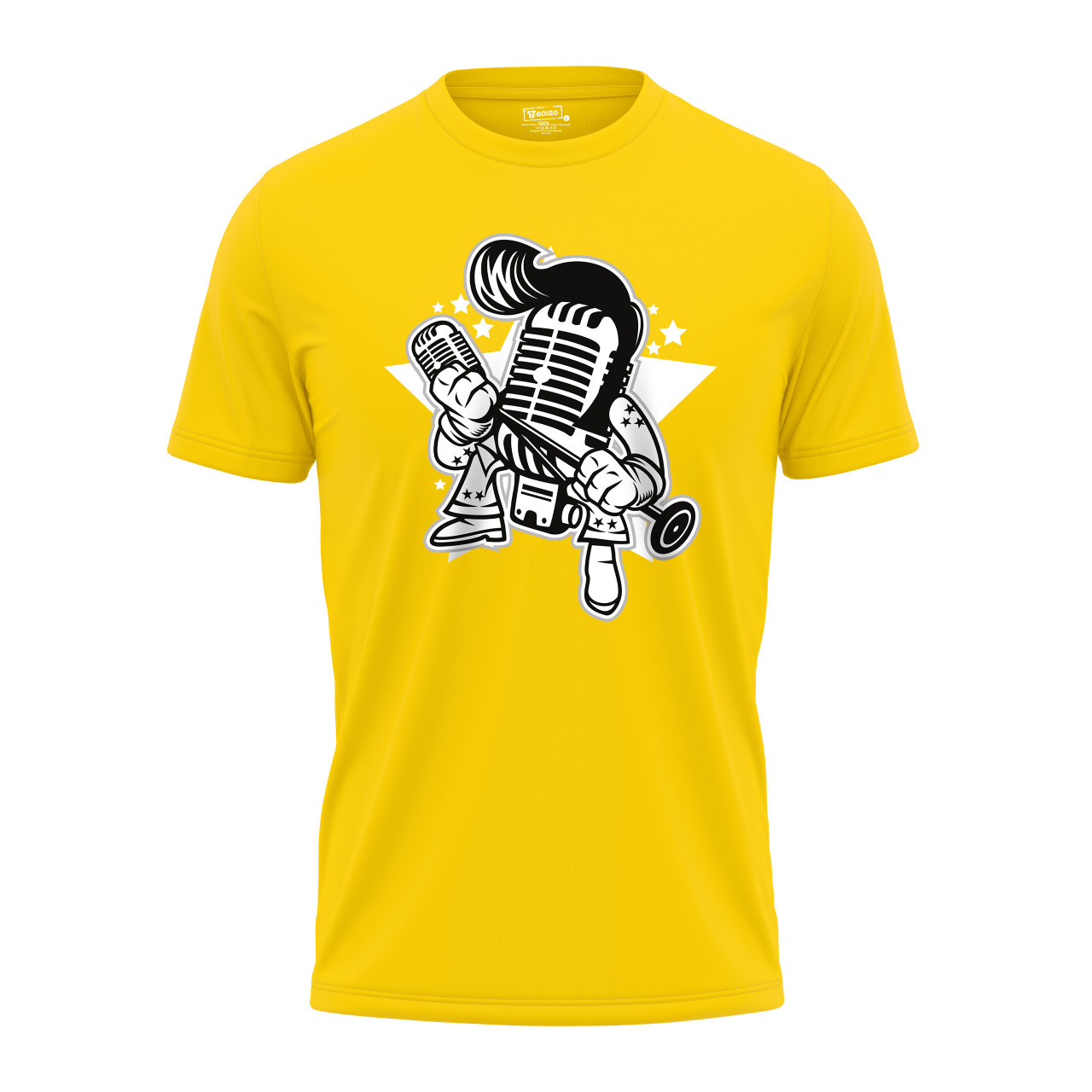 Pánské tričko s potiskem “Mikrofon Elvis”