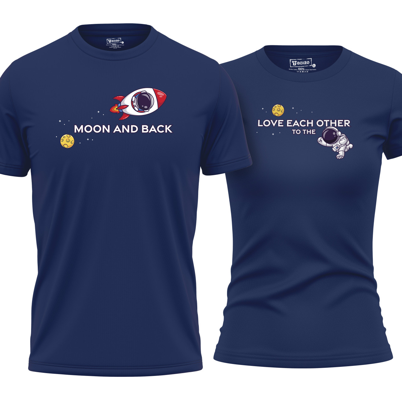 Dámské tričko s potiskem “Love each other to the Moon and back”