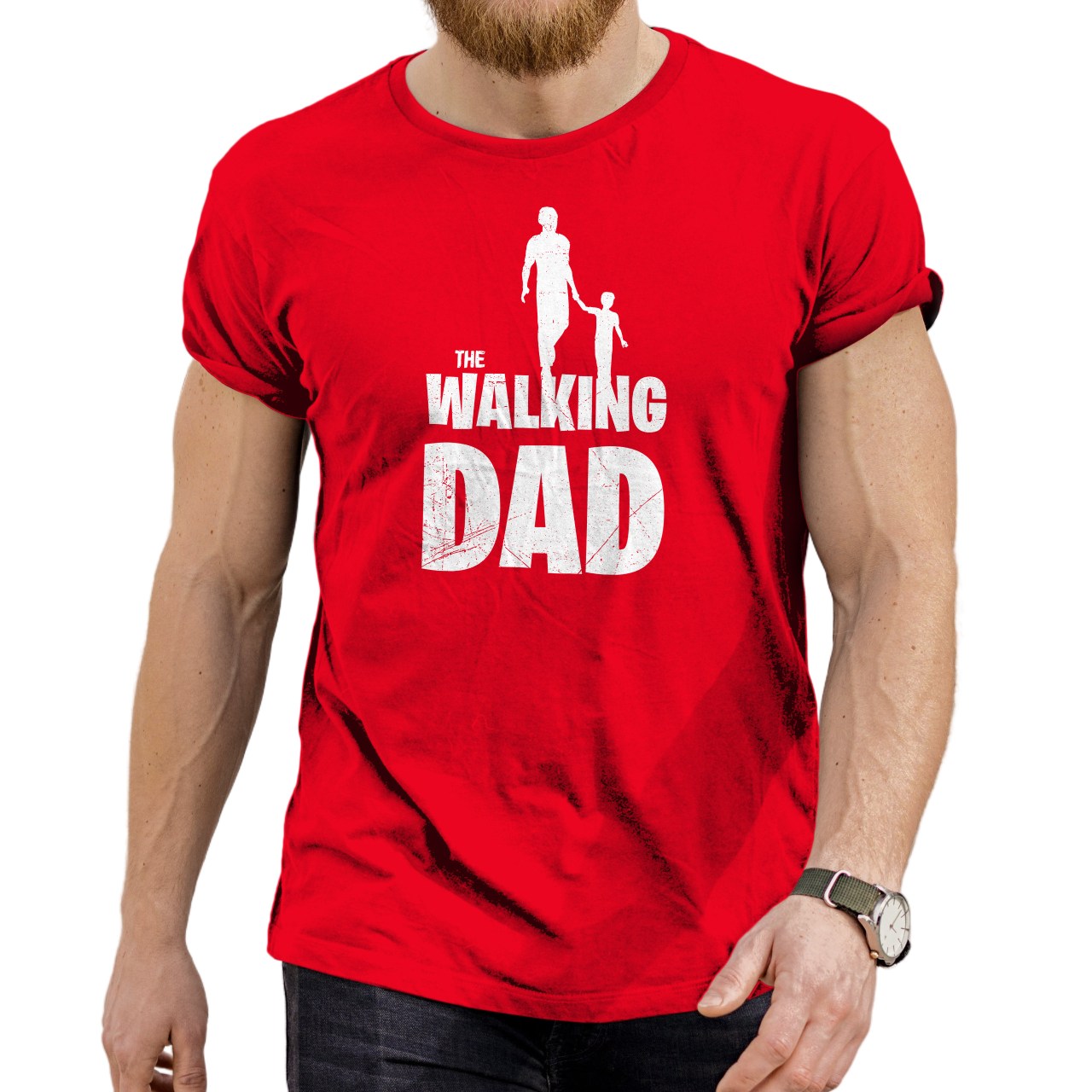 Pánské tričko s potiskem “The Walking Dad”