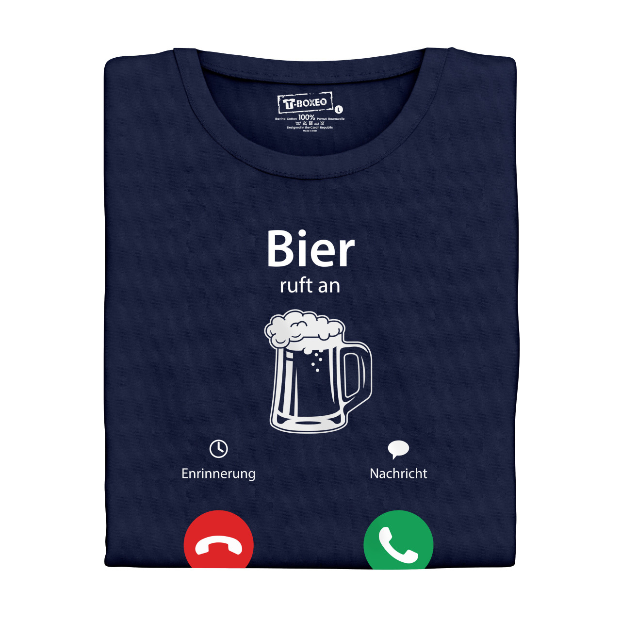 Pánské tričko s potiskem "Bier ruft an"