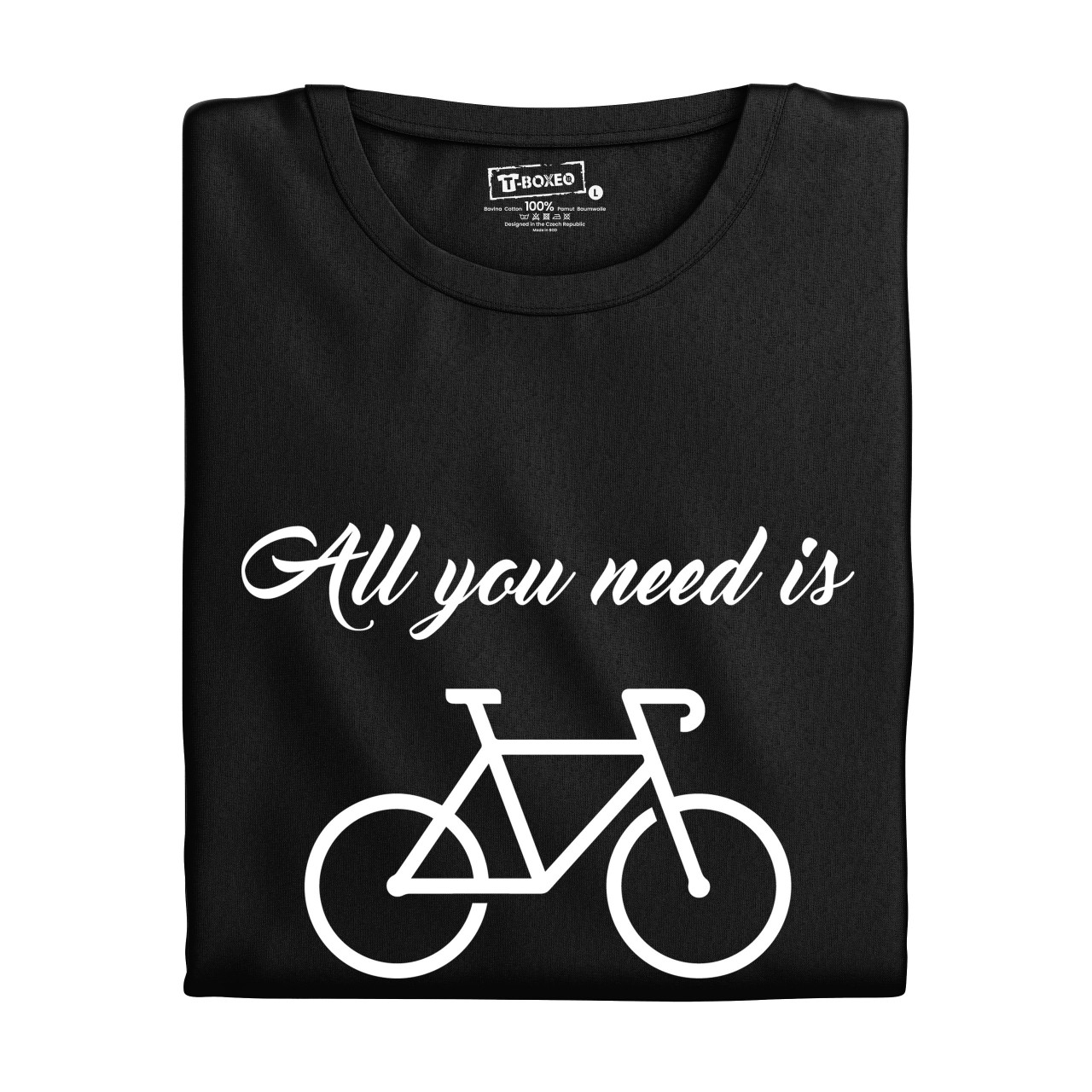 Dámské tričko s potiskem "All you need is Bike"