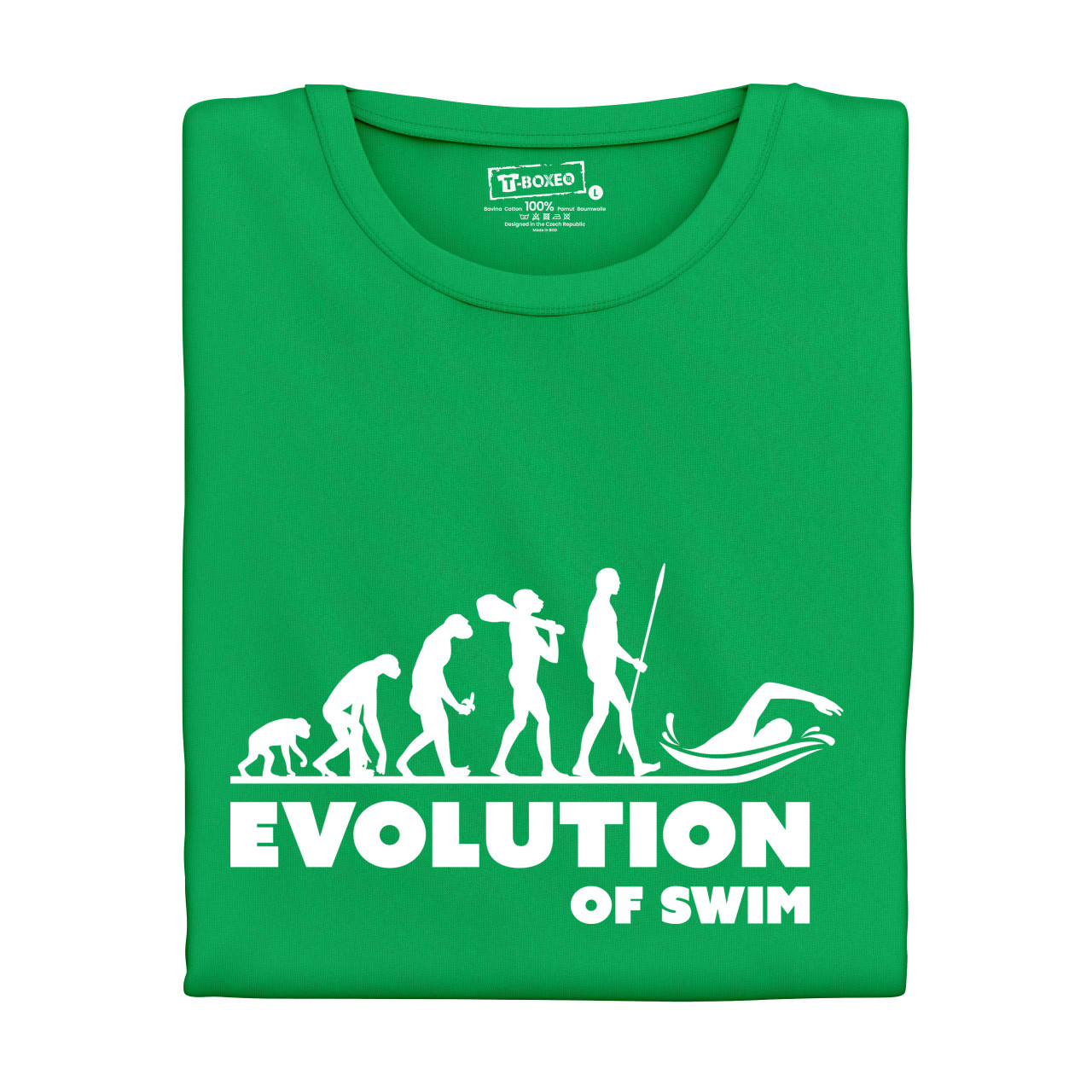 Pánské tričko s potiskem "Evoluce Plavce"