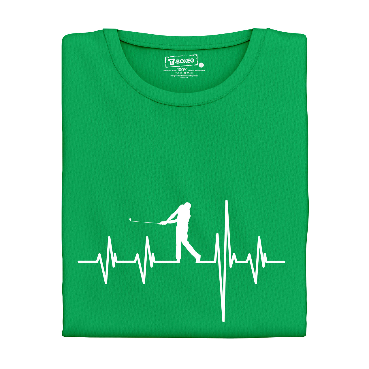 Pánské tričko s potiskem "Srdeční tep Golf"