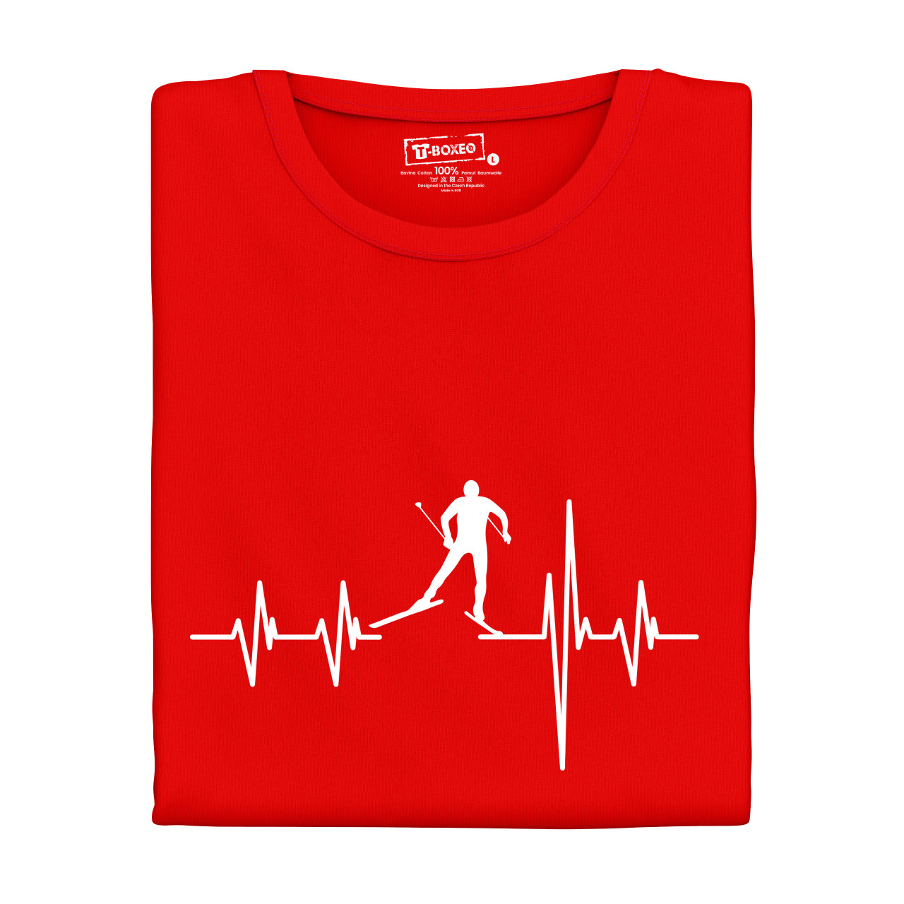 Dámské tričko s potiskem "Srdeční tep Běžky"