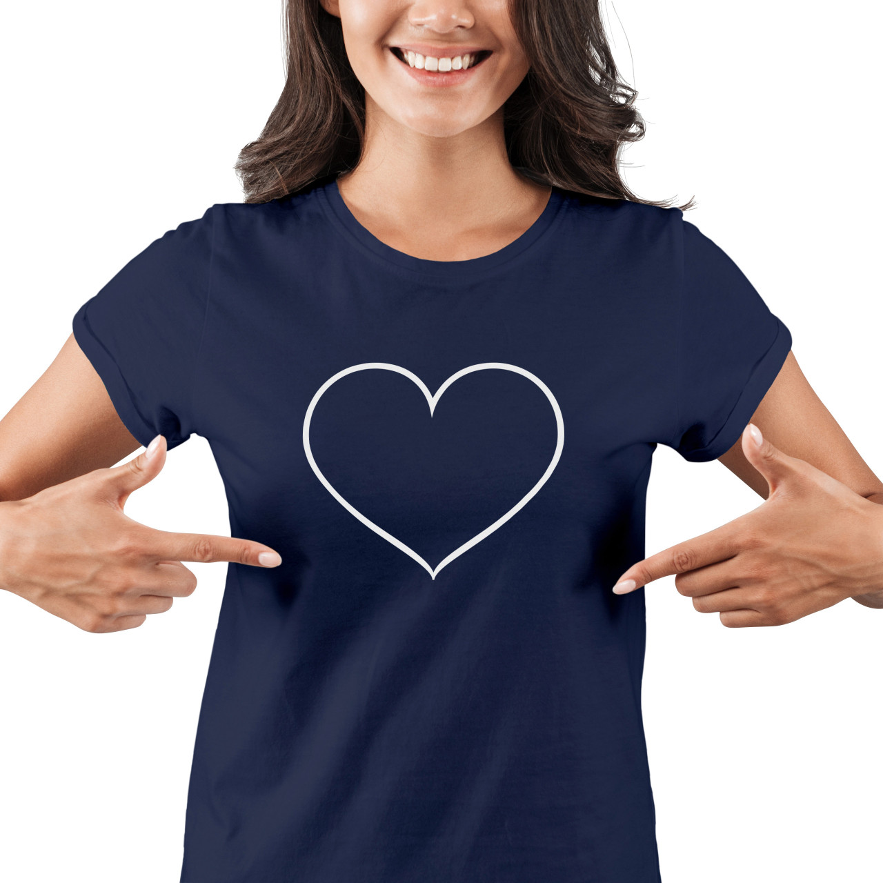 Dámské tričko s potiskem "Srdce"