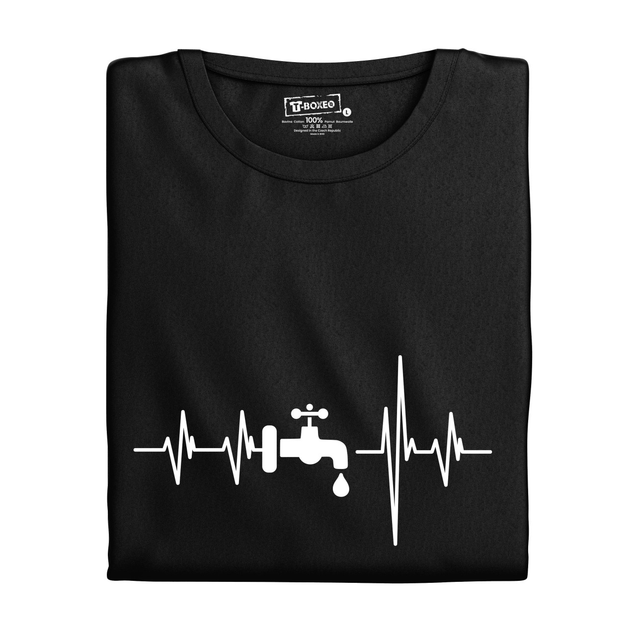 Pánské tričko s potiskem "Srdeční tep Kohoutek"