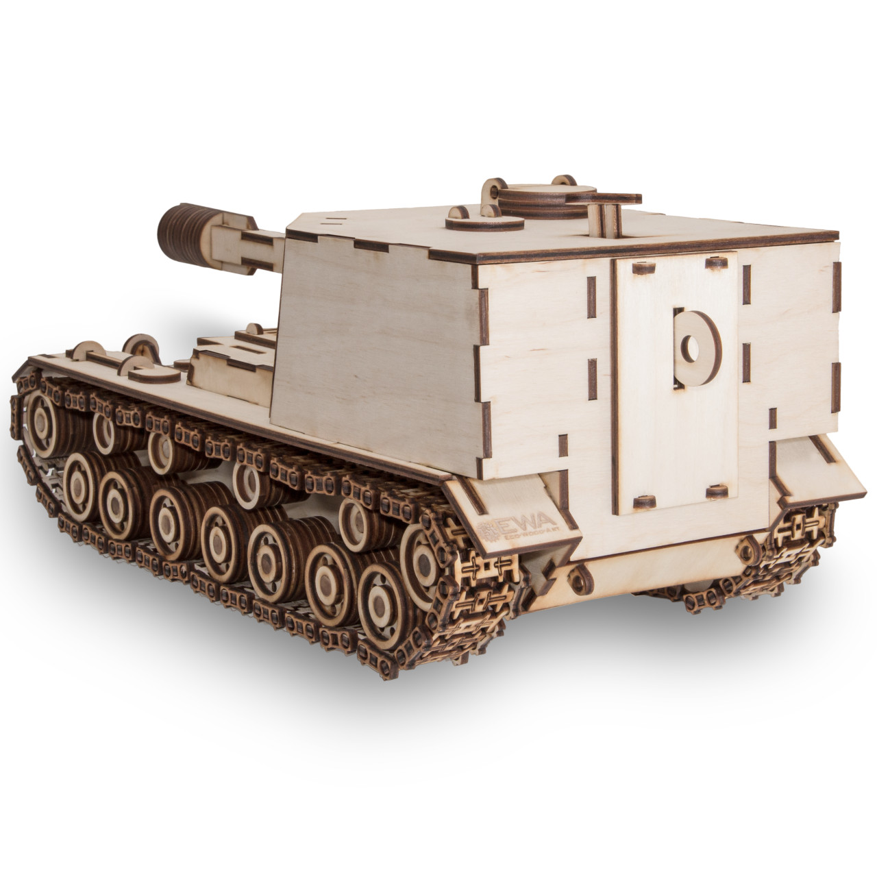 Dřevěný skládací 3D model - Tank SAU-212