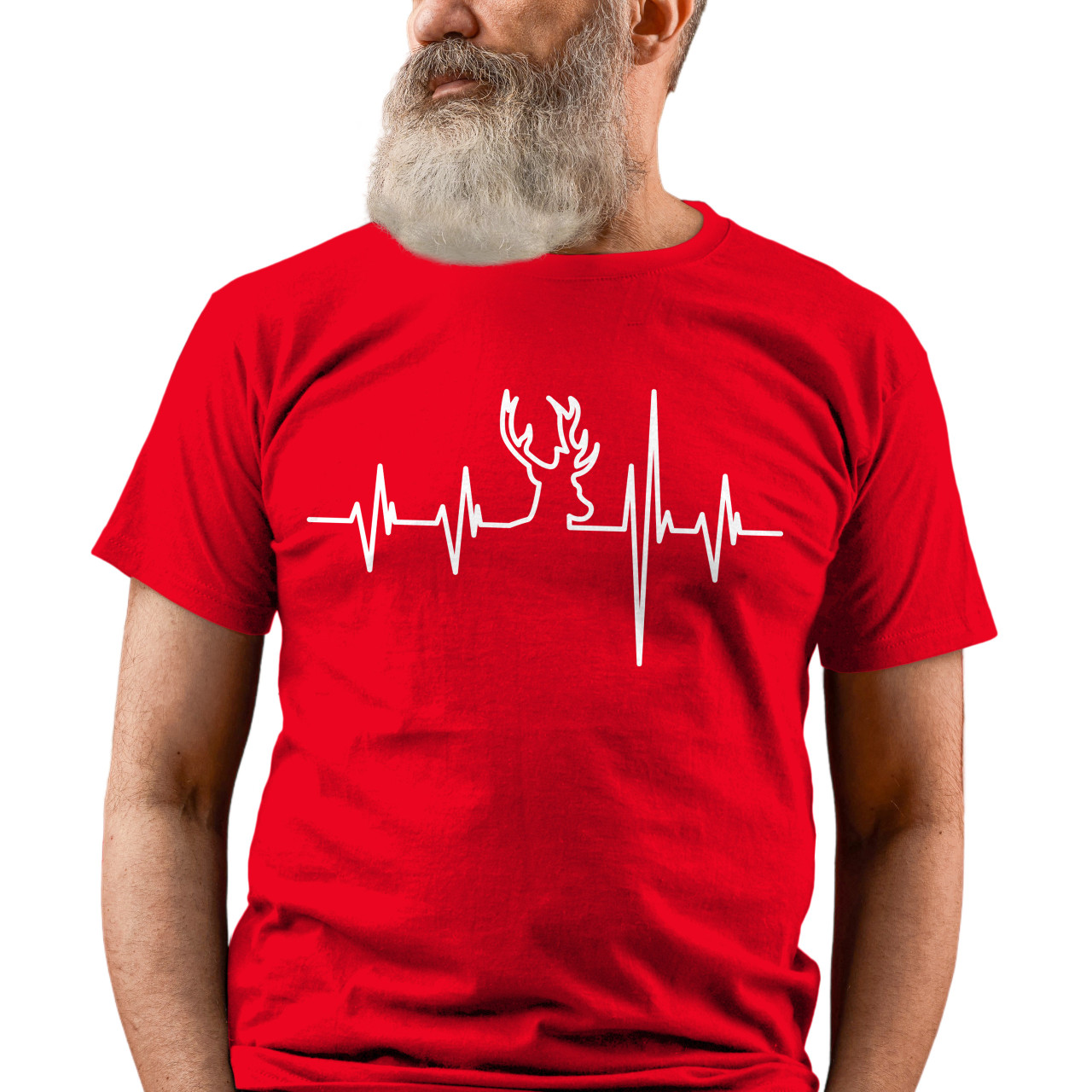 Pánské tričko s potiskem "Srdeční tep Jelen"