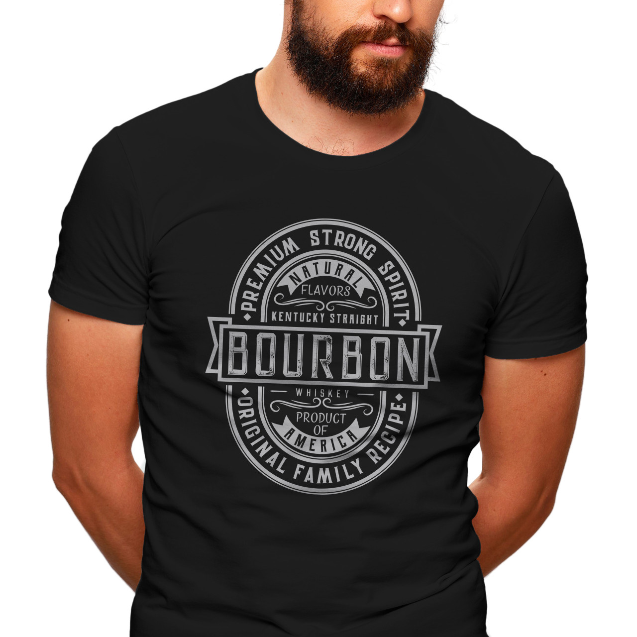Pánské tričko s potiskem “Bourbon"