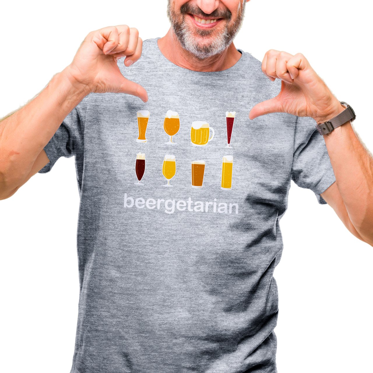 Pánské tričko s potiskem “Beergetarian”