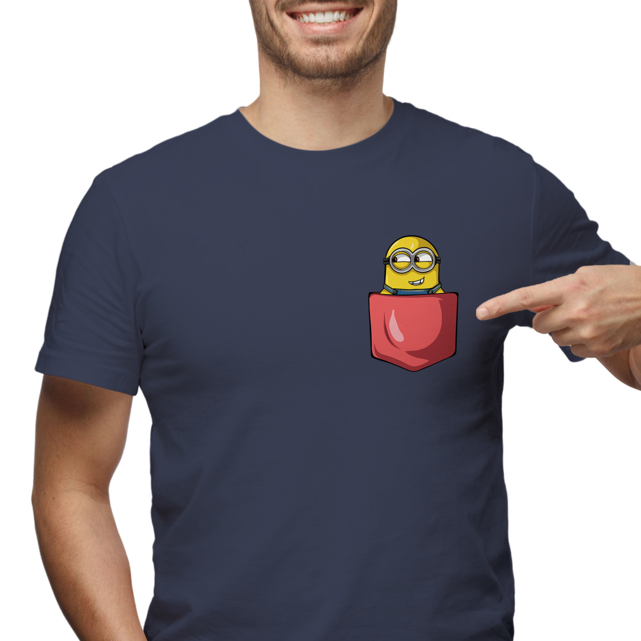 Pánské tričko s potiskem "Mimoň v kapsičce"