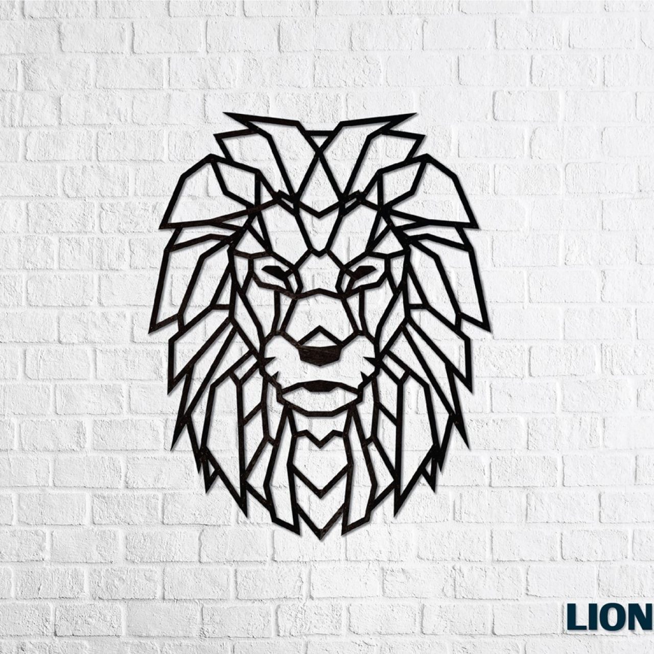 Designové nástěnné puzzle - Lion