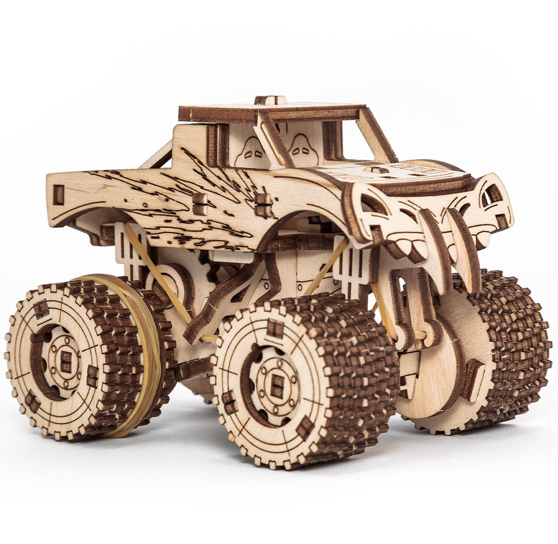 Set dřevěných modelů vozidel