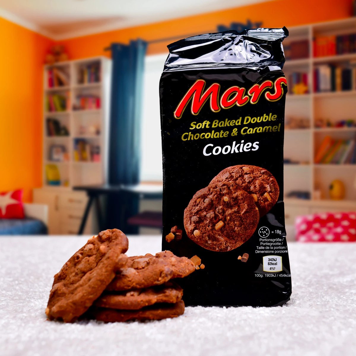 Čokoládové cookies Mars s kousky karamelu 162 g