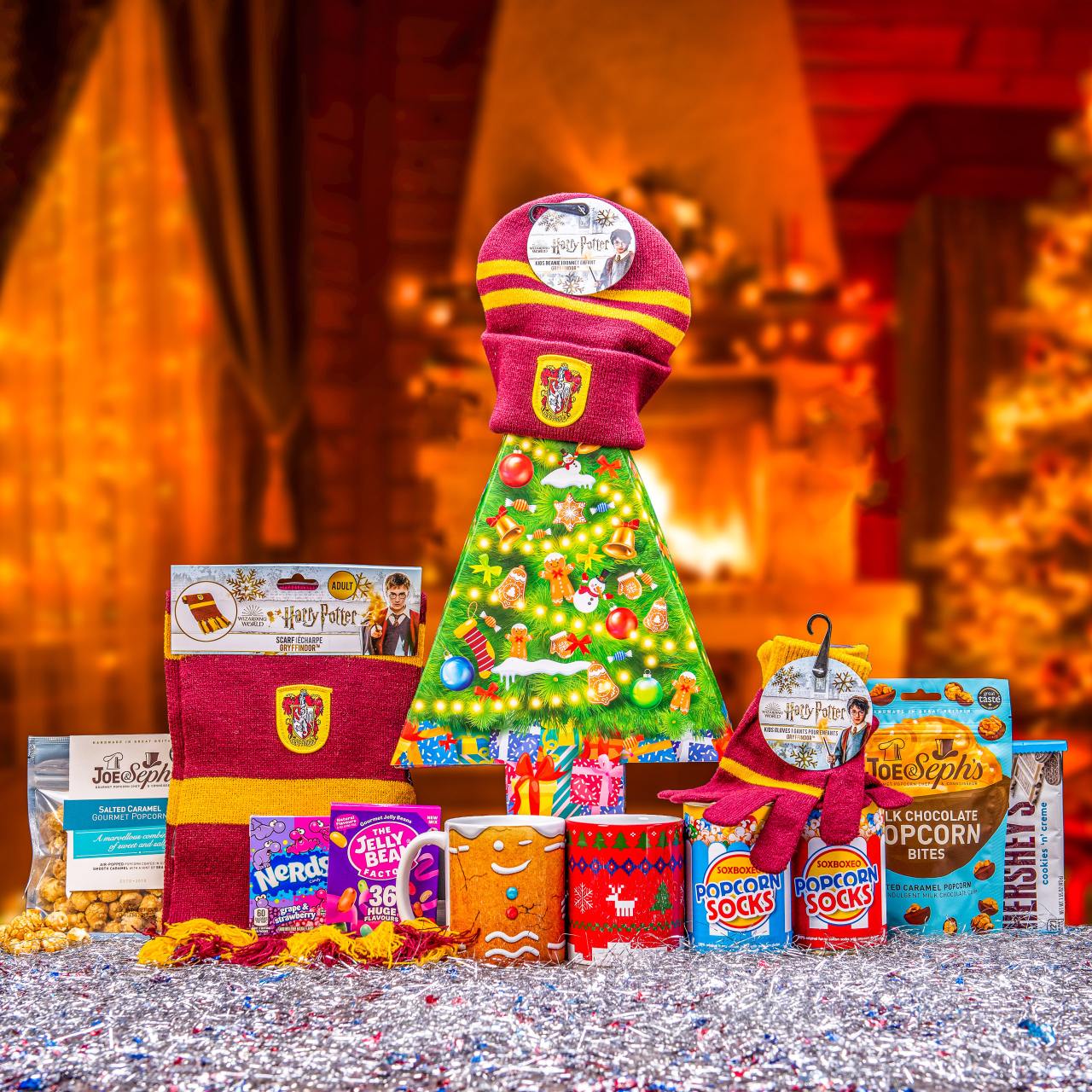 Weihnachtsbaum Harry Potter mit Gryffindor Schale XXL Wowboxeo