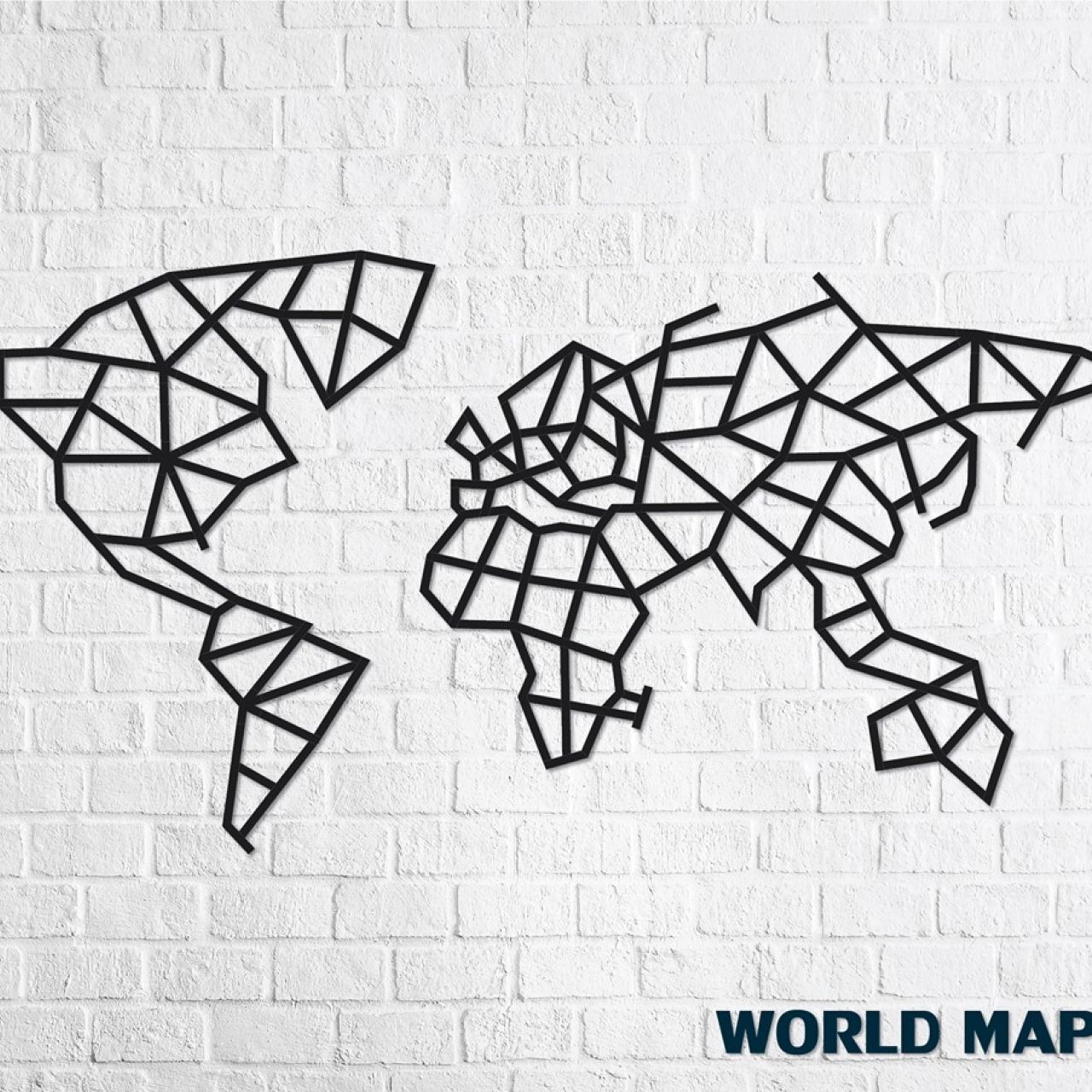 Designové nástěnné puzzle - World Map