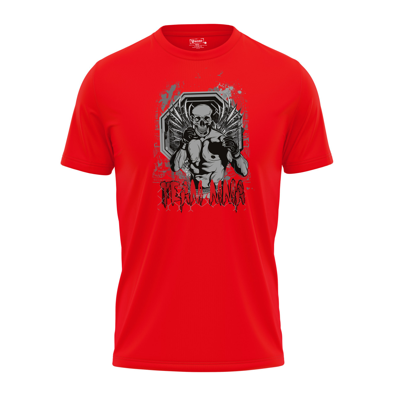 Pánské tričko s potiskem “Team MMA, svalnatý lebkoun”
