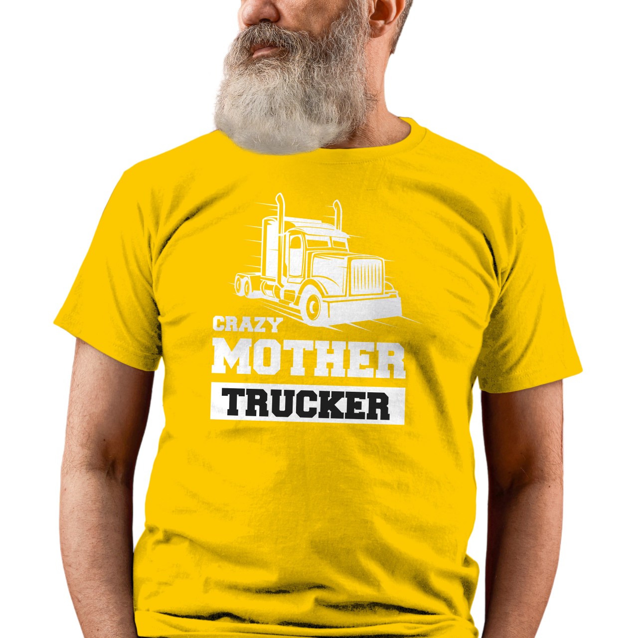 Pánské tričko s potiskem "Crazy Mother Trucker"
