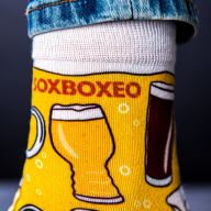 Pivní plechovka s pivními ponožkami Soxboxeo