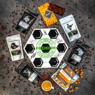 Hexagon plný prémiové kávy -  Fotbalový