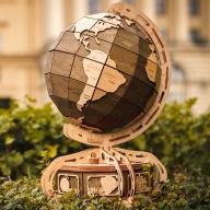 Dřevěný skládací 3D model - The Globe (brown)