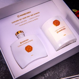 Exklusives Geschenkset aus Duftkerzen und Aroma-Diffusor mit intensivem Duft – Vanilla Warm & Rose