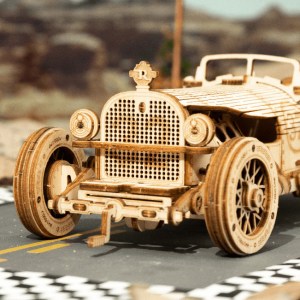 3D-Holzbausatz - Retro-Rennwagen