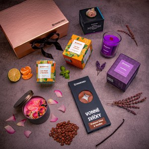 Giftboxeo Geschenkbox (rose gold) - Voller Düfte Mix