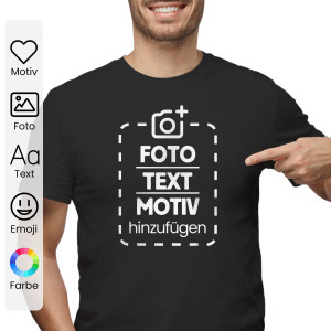 T-Shirt mit eigenem Foto und Text