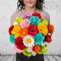 Duftender Blumenstrauß voller Farben – 21 Blumen 